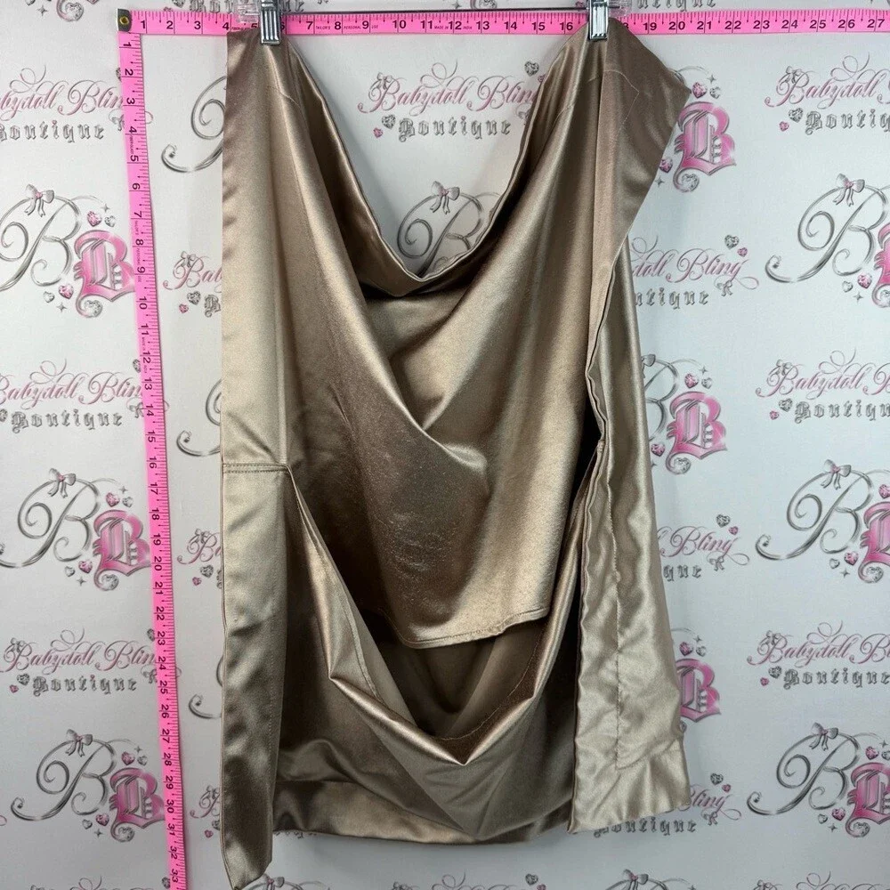 Pillow case large gold shiny Luxury Satin Pillowcase - Champagne